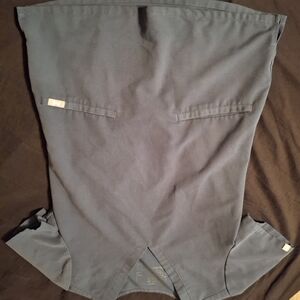 Figs Gray V-Neck Scrub Top